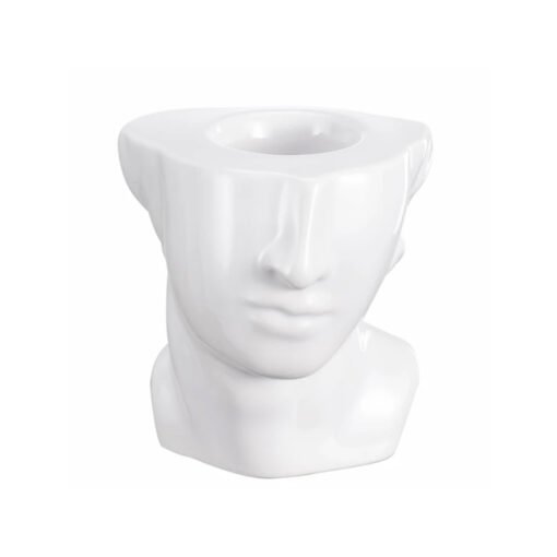 Karaca Home Daring Decorative Candle Holder White - [9.8x10.6x11.7cm], 300.23.01.0361