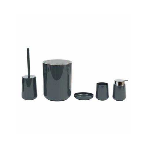 Karaca Home Pretti 5Pcs Bathroom Set Anthracite, 300.23.01.0451