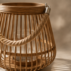 Alternative view of Karaca Home Melanie Bamboo Lantern 27 x 27 cm, 300.22.02.0047