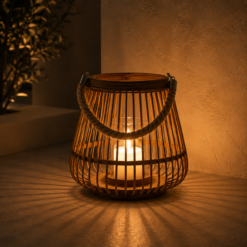 Karaca Home Melanie Bamboo Lantern 27 x 27 cm, 300.22.02.0047