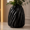 Karaca Home Mooney Black Ceramic Vase 15 cm, 300.22.02.0076 - Image 2