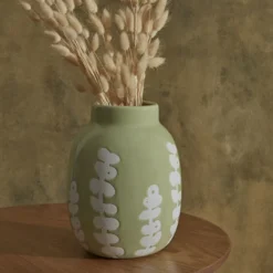 Karaca Home Romance Ceramic Vase – Green | 12 cm, 300.22.02.0067