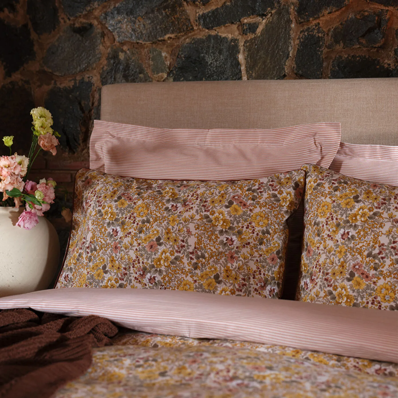 Karaca Home Florent Yellow Single Duvet Cover Set Knitted Blanket Set, 200.21.01.0023 3 Karaca Home Florent Yellow Single Duvet Cover Set Knitted Blanket Set, 200.21.01.0023 - Image 3