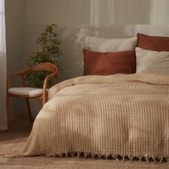 Alternative view of Karaca Home Casey Double Waffle Quilted Bedspread 200 x 230 cm – Beige, 200.22.01.0087