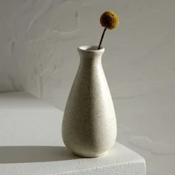 Karaca Home Vonda Ceramic White Vase 5 cm, 300.23.01.0525