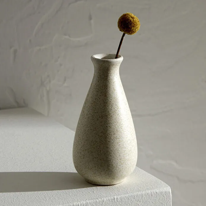 Karaca Home Vonda Ceramic White Vase 5 cm, 300.23.01.0525 1 Karaca Home Vonda Ceramic White Vase 5 cm, 300.23.01.0525