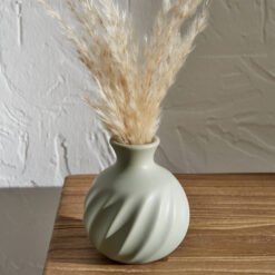 Karaca Home Velma Ceramic Vase Light Green - [8.5x8.5x9.4cm], 300.23.01.0541