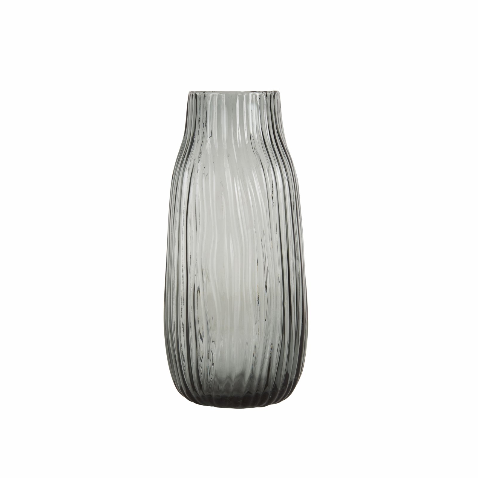 Karaca Home Janis Glass Vase – Grey | 26x12 cm, 200.22.11.0005 3 Karaca Home Janis Glass Vase – Grey | 26x12 cm, 200.22.11.0005 - Image 3