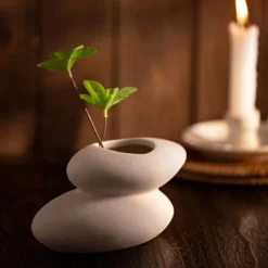 Karaca Home Zenith Two-Layer Ceramic Vase – 14.5x7.5 cm, 153.09.01.0912