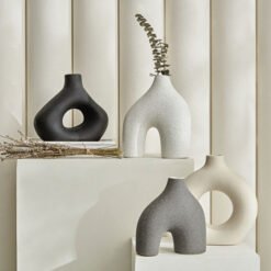 Cassie Stoneware Ceramic Vase – Black | 17.5 cm, 153.09.01.2171