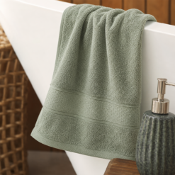Karaca Home Dielle Recycle 100% Cotton Hand Green Towel ? 30 x 50 cm, 200.20.01.0667