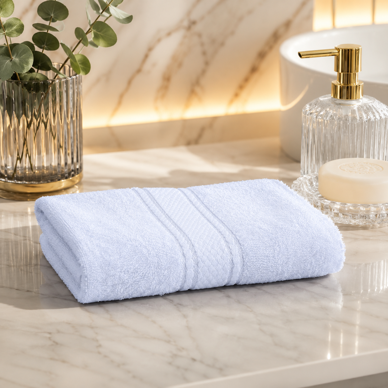 Karaca Home Daily Soft 100% Cotton Hand Ice Blue Towel – 30 x 50 cm, 200.20.01.0299 1 Karaca Home Daily Soft 100% Cotton Hand Ice Blue Towel – 30 x 50 cm, 200.20.01.0299