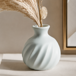 Alternative view of Karaca Home Velma Petit Ceramic Vase – Light Blue, 300.23.01.0543