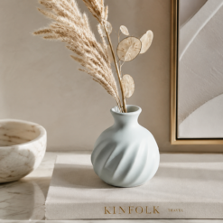 Karaca Home Velma Petit Ceramic Vase – Light Blue, 300.23.01.0543