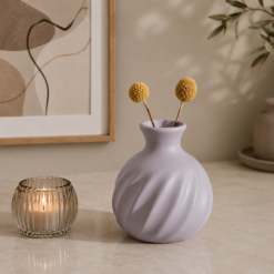 Alternative view of Karaca Home Velma Petit Ceramic Vase – Lilac, 300.23.01.0540