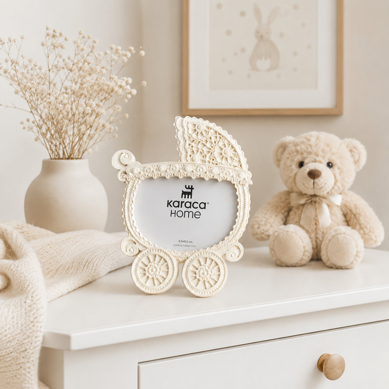 Karaca-Home Ferris Photo Frame - Beige Finish, 200.22.11.0030 1 Karaca-Home Ferris Photo Frame - Beige Finish, 200.22.11.0030
