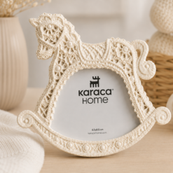 Alternative view of Karaca Home Carousel Photo Frame – Beige Polyresin Design, 200.22.11.0028
