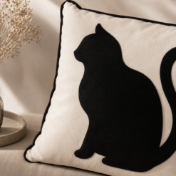 Alternative view of Karaca Home Cat Decorative Polyester Pillow 45 x 45 cm, 300.21.02.0244