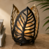 Karaca Home Timber Candle Holder 12 cm - Black Leaf Design, 300.23.01.0322 3 Karaca Home Timber Candle Holder 12 cm - Black Leaf Design, 300.23.01.0322 - Image 2