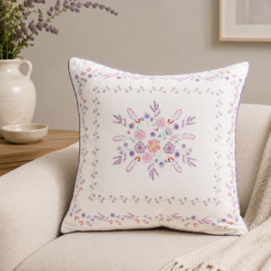 Karaca Home Levin Lilac Printed Filled Cushion 45 × 45 cm, 200.18.01.0320