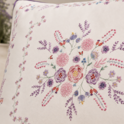 Alternative view of Karaca Home Levin Lilac Printed Filled Cushion 45 × 45 cm, 200.18.01.0320