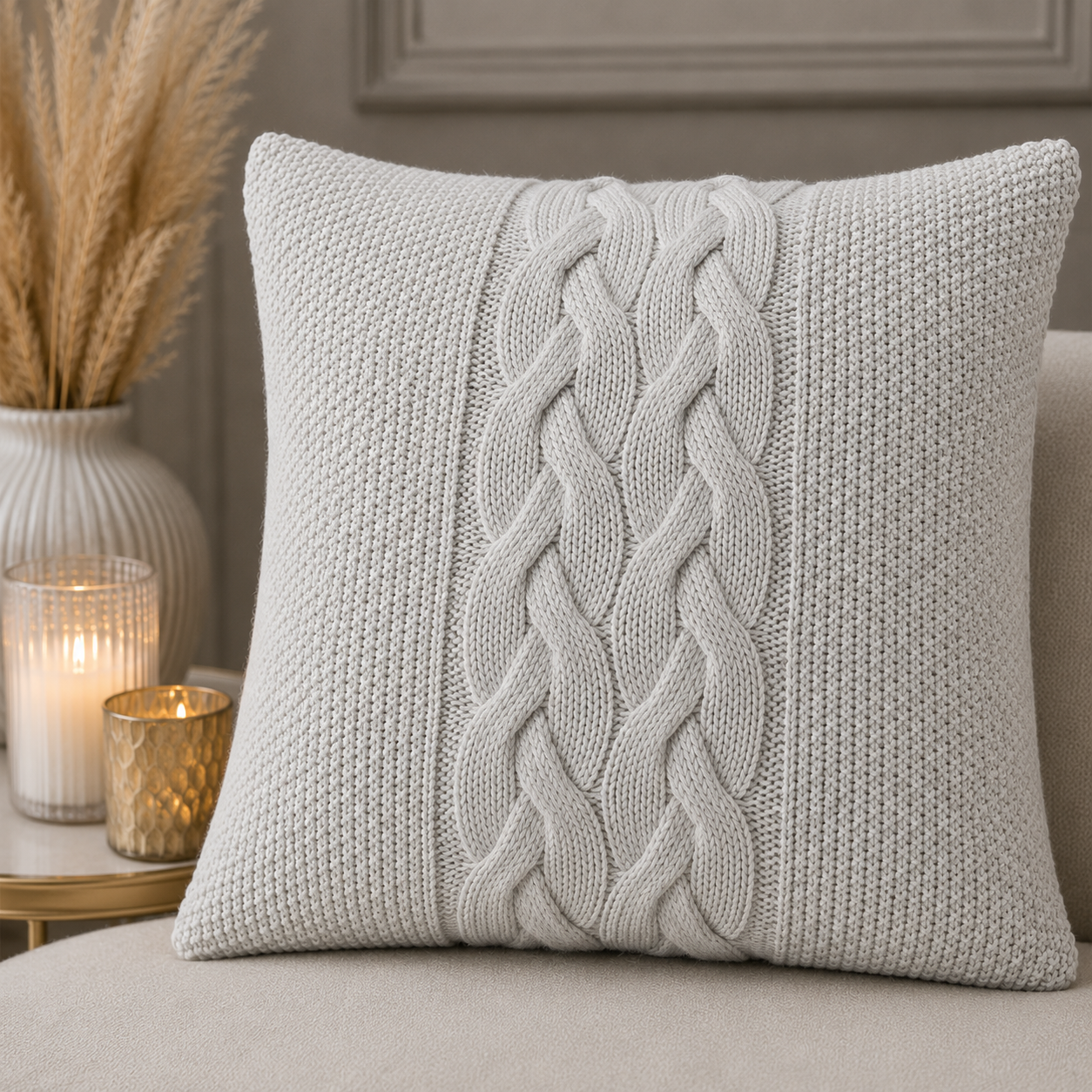 Karaca Home Pavia Grey Pillow 45 x 45 cm, 201.17.01.0150 2 Karaca Home Pavia Grey Pillow 45 x 45 cm, 201.17.01.0150 - Image 2