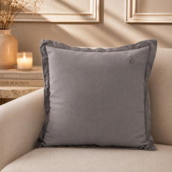 Karaca Home 4 Element Dark Grey Filled Plain Cushion 45 x 45 cm, 200.18.01.0906