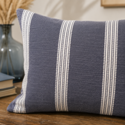 Alternative view of Karaca Home Lamar Plain Indigo Filled Cushion, 200.18.01.0675