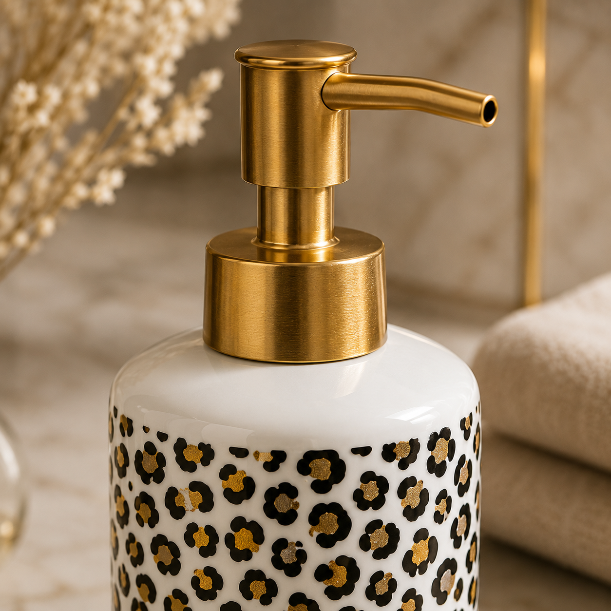 Karaca Home Wild 3-Piece Bathroom Set - Leopard, 300.23.01.0209 2 Karaca Home Wild 3-Piece Bathroom Set - Leopard, 300.23.01.0209 - Image 2