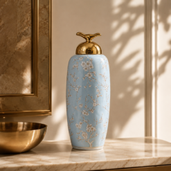Karaca Home Deep Vase 48 cm – Blue Floral, 300.01.01.2491