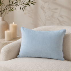 Karaca Home Dream Plain Blue Filled Cushion – 30 × 50 cm, 200.18.01.0678