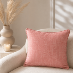 Karaca Home Seina Salmon Plain Filled Cushion – 45 × 45 cm, 200.18.01.0326