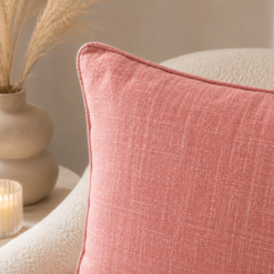 Alternative view of Karaca Home Seina Salmon Plain Filled Cushion – 45 × 45 cm, 200.18.01.0326