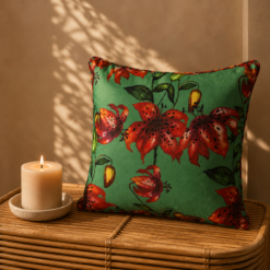 Karaca Home Floral Green Decorative Pillow – 45 × 45 cm, 300.21.02.0235
