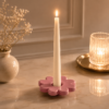 Karaca Home Grandeur Pink Ceramic Candle Holder, 153.09.01.0909