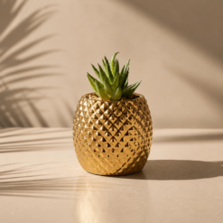 Karaca Home Lesley Gold Decorative Planter, 300.23.01.0533