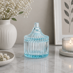 Karaca Home Mini Turkish Delight Bowl with Lid ? Light Blue, 153.21.01.0192