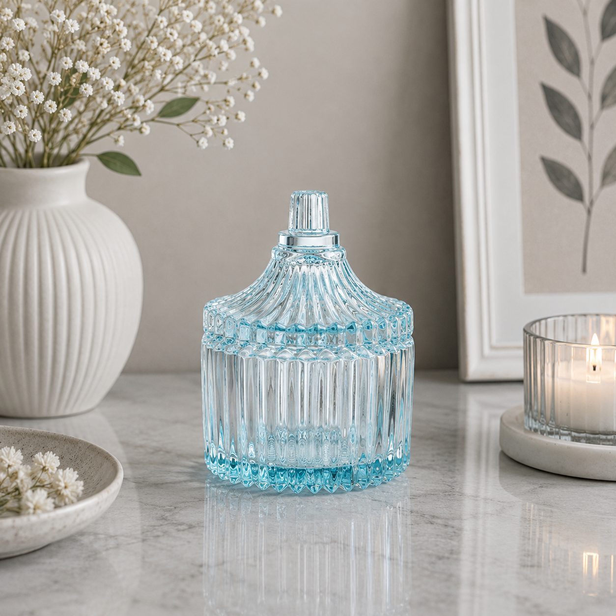 Karaca Home Mini Turkish Delight Bowl with Lid – Light Blue, 153.21.01.0192 1 Karaca Home Mini Turkish Delight Bowl with Lid – Light Blue, 153.21.01.0192
