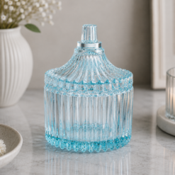 Alternative view of Karaca Home Mini Turkish Delight Bowl with Lid ? Light Blue, 153.21.01.0192