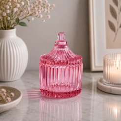 Alternative view of Karaca Home Mini Turkish Delight Bowl with Lid ? Pink, 153.21.01.0191