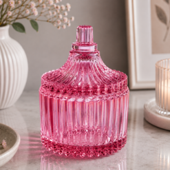 Karaca Home Mini Turkish Delight Bowl with Lid ? Pink, 153.21.01.0191