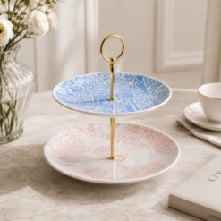 Alternative view of Karaca Elodie Cookie Stand Serving Platter, 153.03.07.5599