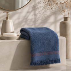 Karaca Home Softy 100% Cotton Appliqued Face Towel 50x90 cm, 200.19.01.0650