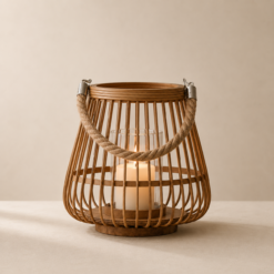 Alternative view of Karaca Home Melanie Bamboo Lantern 23x22 cm, 300.22.02.0048