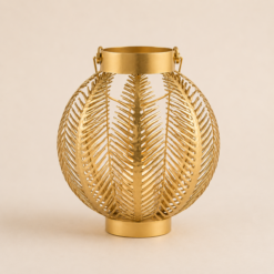 Alternative view of Karaca Home Leaf Metal Lantern – 23x27 cm, 300.22.02.0523