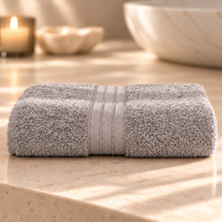 Karaca Home Aquasoft 100% Cotton Hand Towel – Light Grey | 50 × 90 cm, 200.20.01.0649