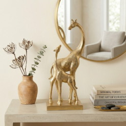 Alternative view of Karaca Home Deer Decorative Object – Gold Finish (30 cm), 153.19.01.1346