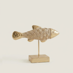Alternative view of Karaca Home Nova Fish Shape Decoration - Gold, 153.20.01.0319