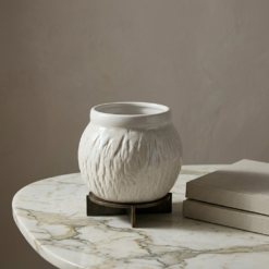 Karaca Home Russel Sculptural White Statement Vase, 300.23.01.0530