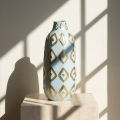 Karaca Home Joyful Blue Ceramic Vase –  25×11×11 cm, 300.22.02.0038